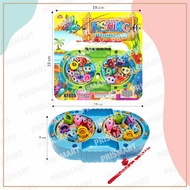 [PM] KF808 MAGNETIC FISHING TOY FISHING GAME 2 DOUBLE POND FISHING TOY ROTARY LOCK FISHING TOY MAGNE