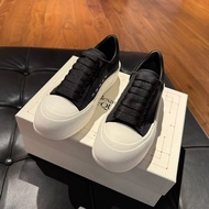 McQueen 女款deck餅乾鞋 厚底黑白帆布鞋 35/35.5/36.5/39/39.5/40/40.5