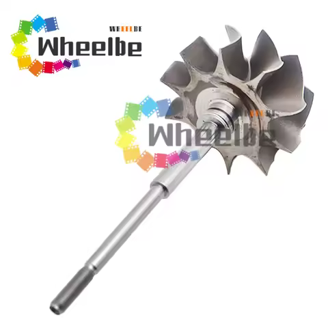 Turbo Wheel Turbine Shaft & wheel 62.35X68mm 10 Blades Ceramic Ball Bearing FOR GT3582R/GT35R/GT3582