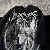 M-8XL American street trend retro style Madonna sculpture print unisex style suitable for men's and 