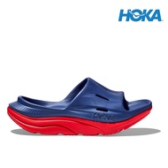 HOKA Unisex Ora Recovery Slide 3 Sandal - Bellwether Blue / Red Alert