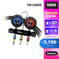 TASCO Black TB120RS Manifold Gauge เกจวัดน้ำยาแอร์ R22 R134a R404a R448a พร้อมสายชาร์จน้ำยา