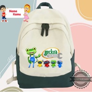NEWEST GECKOS GARAGE CHILDREN'S BAG FREE NAME PRINTING