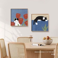 Nordic ins Style Living Room Decoration Painting Cute Style Dining Room Painting Entrance Painting F