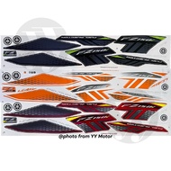 Yamaha FZ 150i (3) fz150i v1 v2 premium quality motor body cover sticker stripe 1set black red white