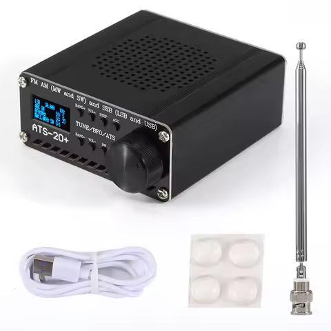 Latest New ATS-20+ Plus ATS20 V2 SI4732 Radio Receiver DSP SDR Receiver FM AM (MW and SW) and SSB (L