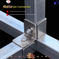 FKILLA Pipe Fixed Joint, galvanizing solderless Square Tube Connector,  40*40mm carbon steel Fixed P