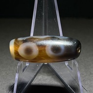 壇城兩眼老天珠 天珠 二眼天珠 西藏 藏傳 護身符 早期收藏 文玩