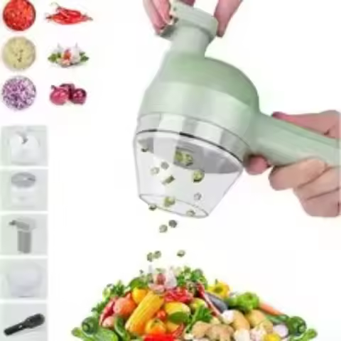 Electric Food Processor Wireless Charging Cutting Vegetables Minced Meat for Household Handheld Tool