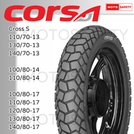 ยางนอก Corsa ลาย Platinum CROSS-S ยางกึ่งวิบาก ขอบ 17 13 14 Kawasaki GPX CBR ADV150 Stallions ยางนำเ