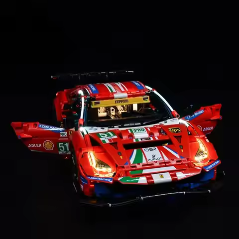 LED Lighting Set Suitable for LEGO Ferrari 488 GTE “AF Corse #51” 42125 Building Blocks