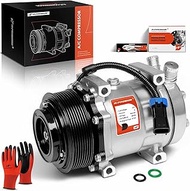 A-Premium Air Conditioner AC Compressor with Clutch Compatible with International Harvester 4400 200