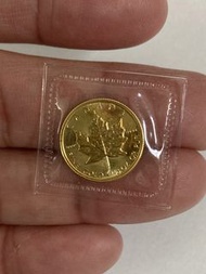 1985年1/10安士加拿大楓葉金幣！重量8.3分（3.11克）！成色999.9黃金！全新未開封！