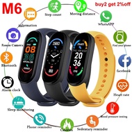 New M6 Smart Bracelet Fitness Watch Heart Rate Tracker Blood Pressure Monitor Color Screen Ip67 Waterproof Sports Smart Watch