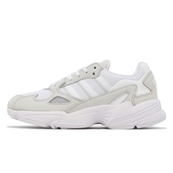 adidas Casual Shoes Falcon W Women's Gray White Reflective Clover Retro Daddy Sneakers Women [ACS] I