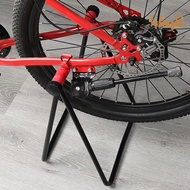 (fulingbi)Bike Stand High Durability 360 Degree Rotating Aluminum Alloy Mountain Road Bike Triangle Vertical Foldable Stand Bike Supplies