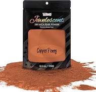 U.S. Art Supply Jewelescent Copper Penny Mica Pearl Powder Pigment, 3.5 oz (100g) Sealed Pouch - Cos