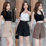 New Women's Shorts ️Cargo Style ️Extra High Waist Tighten The Figure Length 16-17 Inches