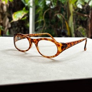 ️ ️Vintage Glasses From The 90s New Old Work 20 Years (New) Free Size For Thai People Imported Produ