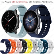Soft Silicone Strap For Xiaomi Huami Amazfit GTR 4/ GTR 3 3Pro / GTR 2 2e / GTR 47mm Smart Watch Bracelet Wrist Band