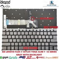 KEYBOARD Lenovo IDEAPAD 5 PRO-14ARH7 82SJ 5 PRO-14IAP7 82SH GREY WITH BACKLIGHT BACKLIT BACKGROUND L