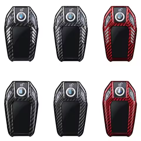Carbon Fiber Car Key Case Cover For BMW G Series X I8 I3 X1 X3 X5 X6 X7 G01 G05 Car Interior Accesso