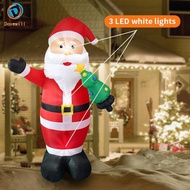 [Dovewill] Light up Inflatable Santa LED Inflatable Christmas Santa Funny, Luminous Inflatable Santa