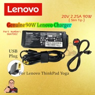 LENOVO 90W 20V 4.5A USB LAPTOP AC POWER ADAPTER THINKPAD IDEAPAD YOGA ELEX T550 G405 G710 Y40-80 T46