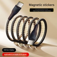 1M/1.5M/2M Magnetic charging cable  type c cable fast charging 100W fast charging cable for Huawei  