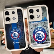 Soft Casing for Xiaomi Redmi 15C 13T poco M7 M6 X6 Neo Note 13 13C Pro Plus 5G White Q81 Arema FC