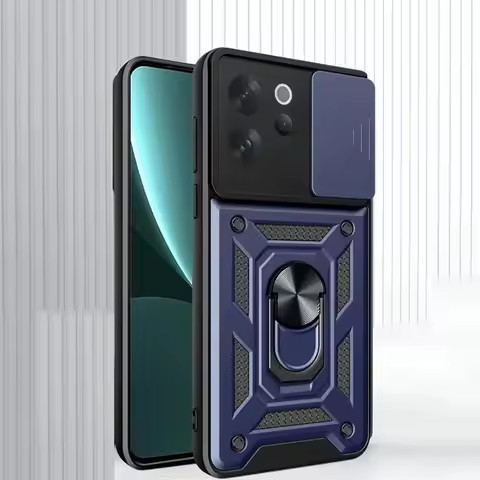 Slide Window Case For VIVO V70 FE 5G Magnetic Ring Armor Hard Silicone Cover For VIVO V70 FE 5G Anti