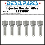 6x Diesel Fuel Injector Nozzle Tips L233PBC for Hyundai HD160 HD170 HD250 HD260 Universe Express D6C