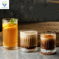 Box of 6 large WHISKY Glasses 250ml / 360ml / 450ml, 6 glass tea cups, smoothie cups, glass cups of 