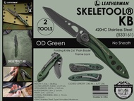 Leatherman SKELETOOL KB {2 Tools} #มีดพับใบเรียบมีคลิปหนีบพร้อมที่เปิดฝาขวด