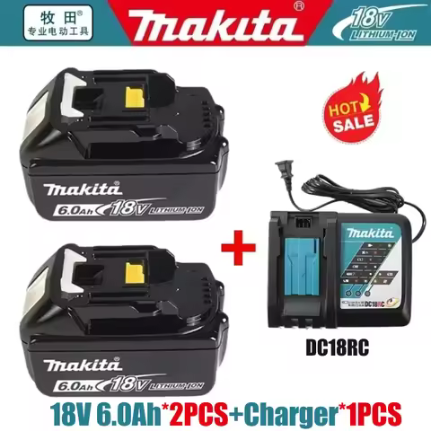 100% Original Makita battery 3Ah/5Ah/6Ah/9Ah, for Makita 18V Battery BL1830B BL1850B BL1860 BL1815 R