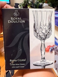 紅酒杯 水晶 Royal Doulton Roma Crystal Red Wine Glasses 4x230ml