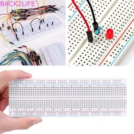 BACK2LIFE MB-102 Breadboard, 830 Tie Points Red & Blue Wires 830-Hole Breadboard, Breadboard Kit U S