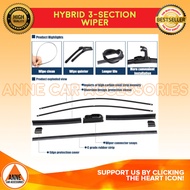 Universal Hybrid Wiper Dynastics 3 Section Type Razor for Nissan Sentra 2009-2015  Nissan URVAN NV35