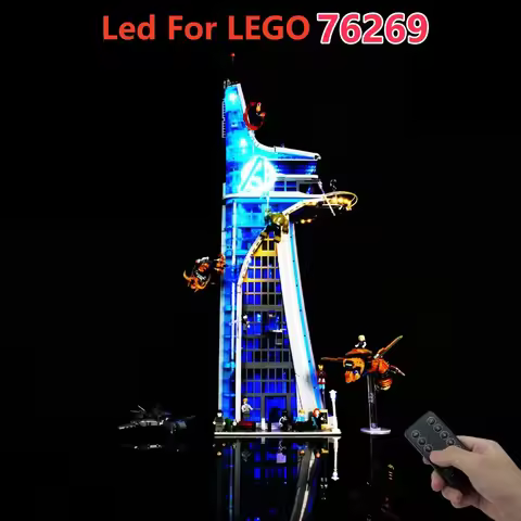 LED Light For LEGO Avengers Tower 76269 Lamp Light UP Your Building Bricks Christmas gift (Not Inclu