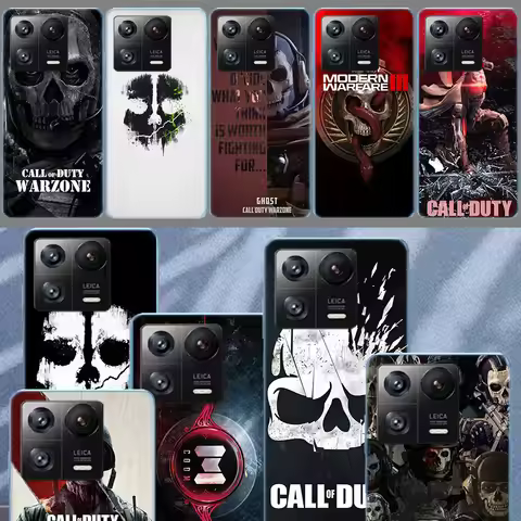 C-Call-Of-Duty Game COD Cases Phone For Xiaomi Poco F7 14 11 Ultra 13 15 Pro Mi 12T 12X 11i 12 10 9 