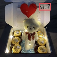 Surprise Gift Box Birthday Fairy Light Chocolate Bear Mini Baby’s Breath Bouquet Love Graduation Fri