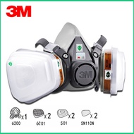 3M 6200 RESPIRATOR + 3M 6001 CARTRIDGE + 3M 501 COVER + 3M 5N11 FILTER