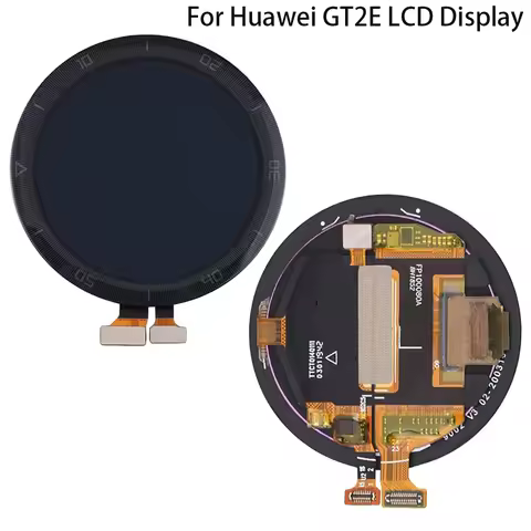 100% Test For Huawei GT2E LCD Display with Frame GT2E 46mm HCT-B19 Watch Touch Screen Digitizer Asse