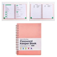 Vonl Password Book with Alphabetical Tabs Secure Organized Notebook Password Keeper Book Portable Sp