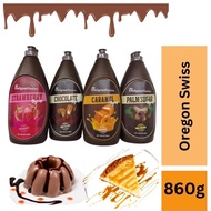 [READY STOCK] Oregon Swiss/Sweet Syrup Chocolate Caramel Palm Sugar Strawberry 860g/New Design(2634L