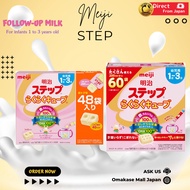 Meiji Step RakuRaku Cube Follow-up Milk for infants 1 to 3 years old Formula Milk 48packs or 60packs Direct From Japan