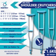 Adjustable Aluminium Shoulder Crutches (S/M/L) – Lightweight & Comfortable MO-925L ( Tongkat Ketiak 