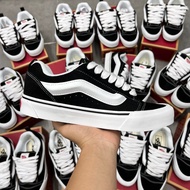 Vans KNU SKOOL BLACK WHITE SHOES - SNEAKER