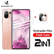 Xiaomi 11 Lite 5G NE Mi 13T 12T 12 9T 10T 11T Pro 2-in-1 Soft Hydrogel Film Full Coverage Front Film Screen Protector Camera Back Lens Protective Film