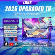LGBK Smart TV Android 32 inch/43 inch/50 inch Murah Google TV With Netfile Wifi 6 Years Warranty